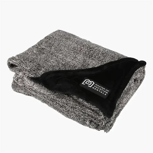 RPET Fleece Blanket with Patch — view 3