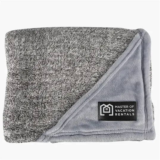RPET Fleece Blanket with Patch — view 5
