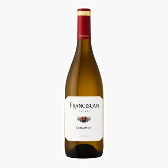 Etched Franciscan Napa Chardonnay White Wine Bottle, 750 ml