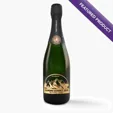 Etched Taittinger Brut La Francaise Champagne Bottle, 750 ml