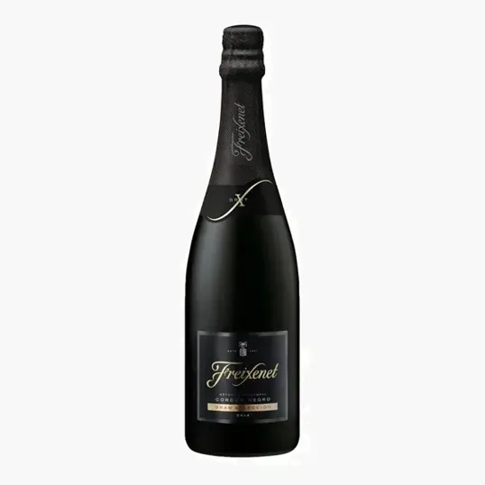 Etched Freixenet Cordon Negro Brut Champagne Bottle, 750 ml
