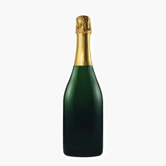 Etched CA Champagne Sparkling Wine Bottle, 750 ml — view 2