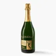 Etched CA Champagne Sparkling Wine Bottle, 750 ml