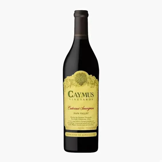 Etched Caymus Cabernet Napa Valley Red Wine Bottle, 750 ml