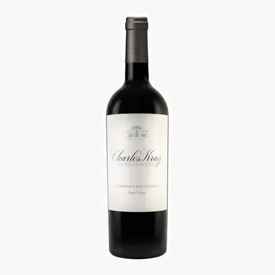 Etched Charles Krug Cabernet Napa Red Wine Bottle, 750 ml