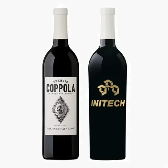 Etched Coppola Diamond Cabernet Red Wine Bottle