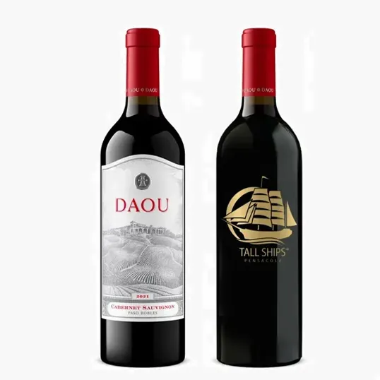 Etched Daou Paso Robles Cabernet Red Wine Bottle, 750 ml