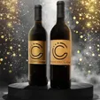 Etched Cabernet Sauvignon Red Wine Bottle, 750 ml — view 4