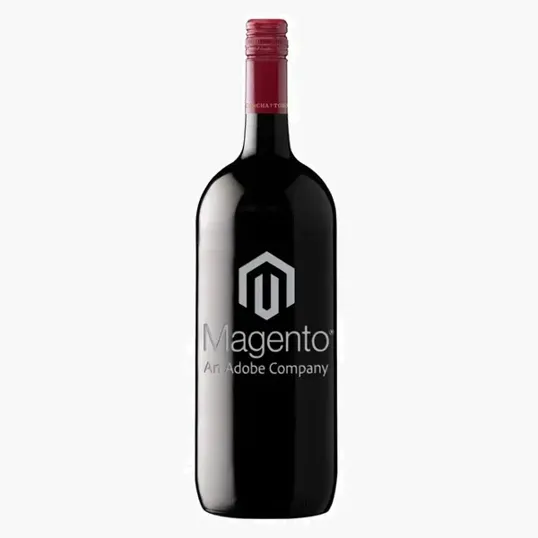Etched Cabernet/Merlot Red Wine Bottle, 1.5L — view 2