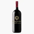 Etched Cabernet/Merlot Red Wine Bottle, 1.5L