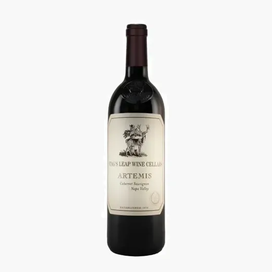 Etched Stag's Leap Cellars Artemis Cabernet Red Wine Bottle
