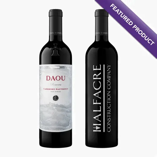 Etched Daou Reserve Cabernet Red Wine Bottle, 750 ml