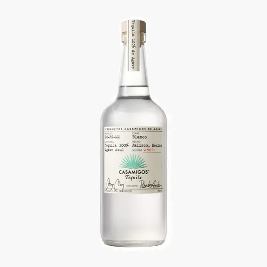 Etched Casamigos Blanco Tequila Liquor Bottle, 750 ml