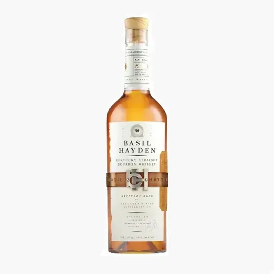 Etched Basil Hayden Bourbon Liquor Bottle, 750 ml