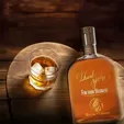 Etched Woodford Reserve Bourbon Liquor Bottle, 750 ml — view 3