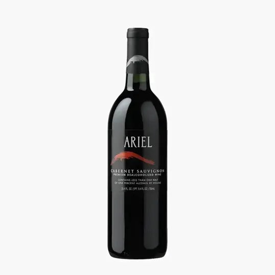 Etched Ariel Cabernet Non-Alcoholic Red Wine Bottle, 750 ml