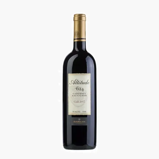 Etched Barkan Altitude 624 Kosher Cabernet Red Wine Bottle, 750 ml
