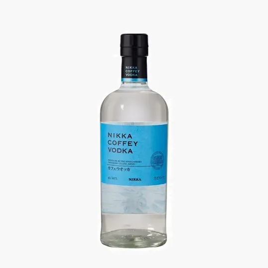 Etched Nikka Coffey Vodka Liquor Bottle, 750 ml