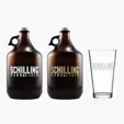 16 oz. Deep Etched Pint Glass — view 2