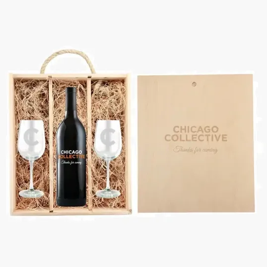 16 oz. Deep Etched Wine Glass — view 2
