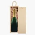 Laser-Engraved Wood Box with Etched Sparkling Wine Gift Set — view 3