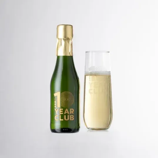 Sparkling Wine Kit with Mini Bottle & Stemless Flute — view 3