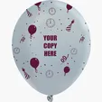 11" Crystal Latex Wrap Balloons