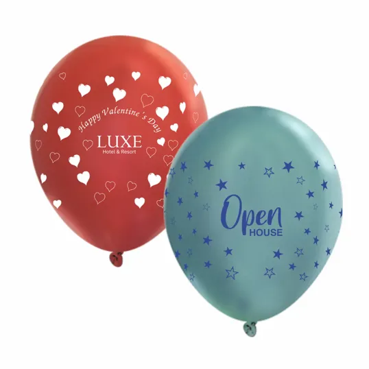 11" Metallic Latex Wrap Balloons — view 2