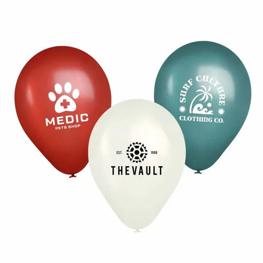 9" USA Metallic Latex Balloons — view 2