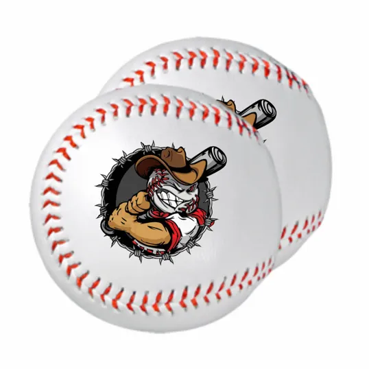 Synthetic Leather Rubber Core Baseball — view 2