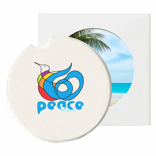 Absorbent Stone Car Coaster — view 2