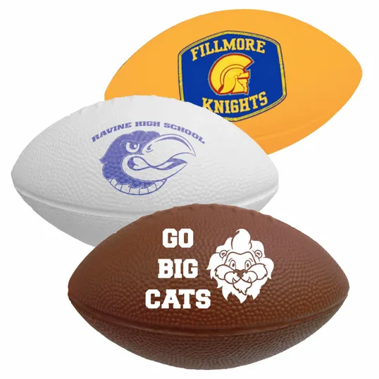 10" Solid Color Foam Football — view 2