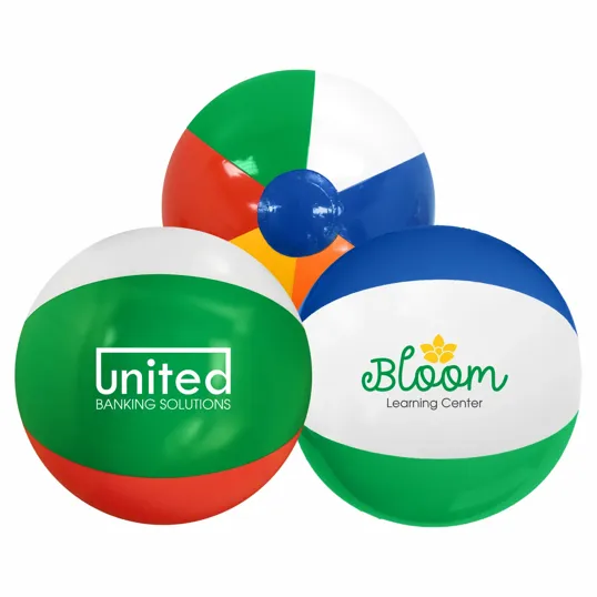 12" Multi-Colored Beach Ball — view 2