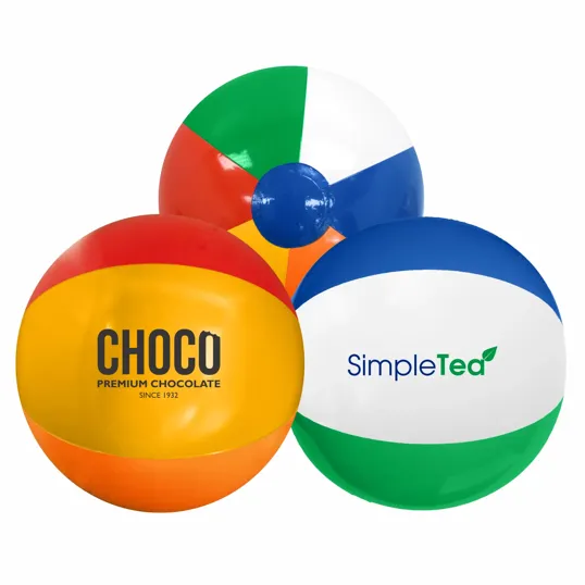 6" Multi-Colored Beach Ball — view 2