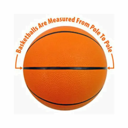 7" Mid-Size Rubber Basketball