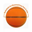 7" Mid-Size Rubber Basketball