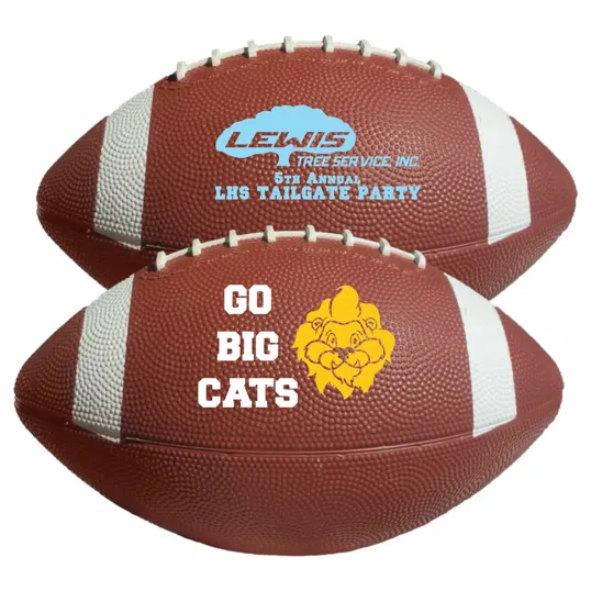 12½" Mid-Size Rubber Football — view 2