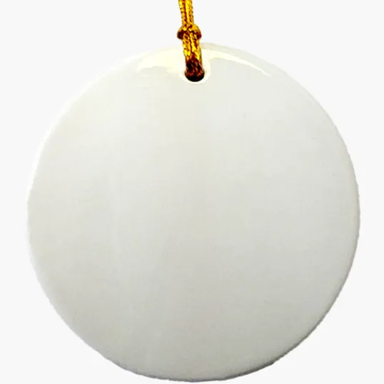 3" Ceramic Ornament - Round