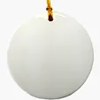 3" Ceramic Ornament - Round