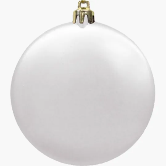 3" Satin Finish Flat Shatterproof Ornament
