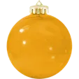 3¼" Crystal Translucent USA-Made Round Glossy Shatterproof Ornament