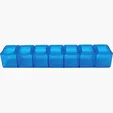7-Day Pill Case with Hinged Snap-Up Lid