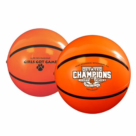16" Sport Beach Ball - Basketball — view 2