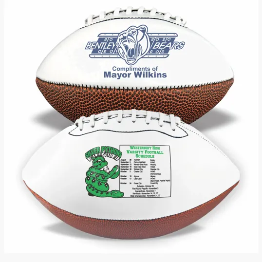 8" Mini Synthetic Leather Signature Football — view 2