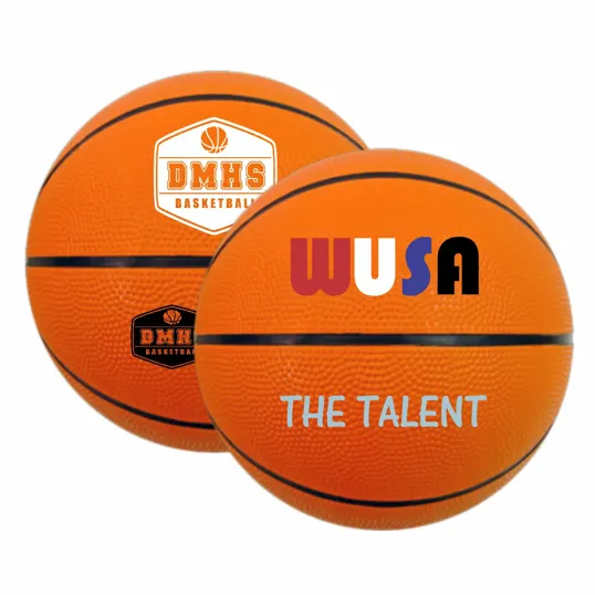 5" Mini Rubber Basketball — view 2
