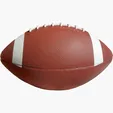 10½" Small Rubber Football with Contrasting Laces