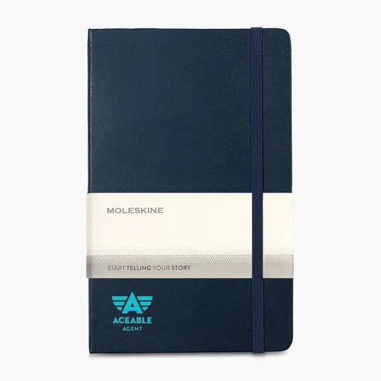 Moleskine® Hard Cover Ruled Large Expanded Notebook — view 4