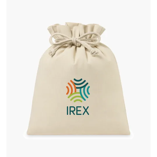 Canvas Drawstring Gift Bag, Large — view 2