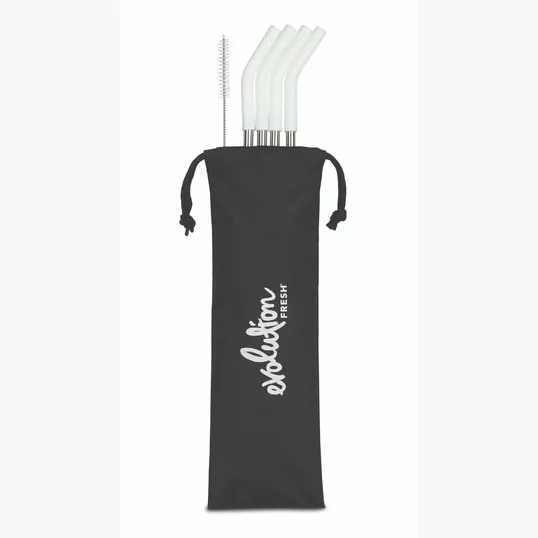 Aviana™ Poppy 4-Pack Stainless Straw Set — view 4
