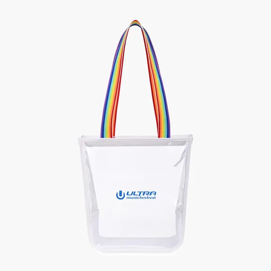 Sigma Clear Zippered Tote with 25" Shoulder Straps — view 7